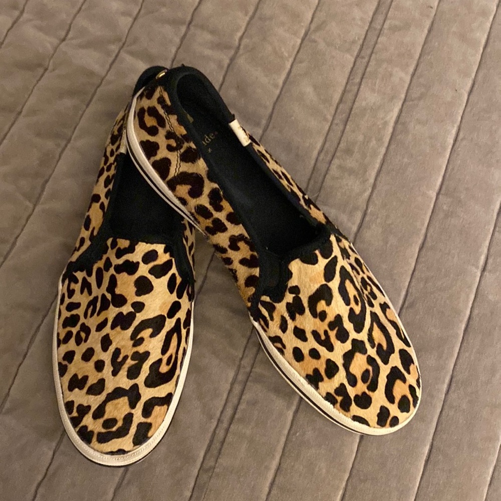 Kate Spade x Keds leopard print sneakers